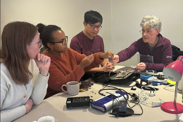 Learn how to fix small household electrical items in a supportive environment