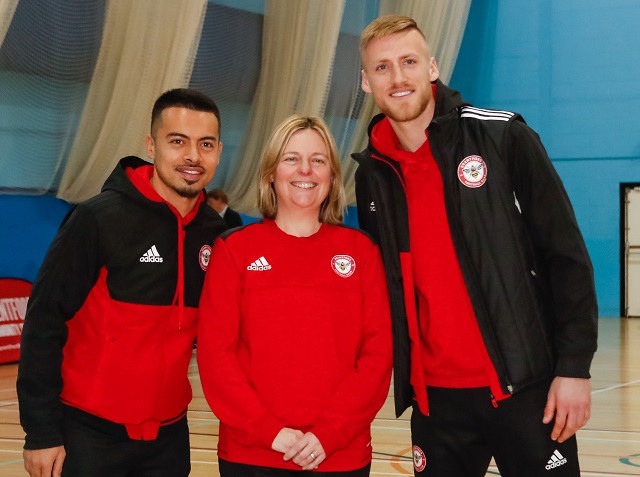 Kirsty with Nico Yennaris and Daniel Bentley