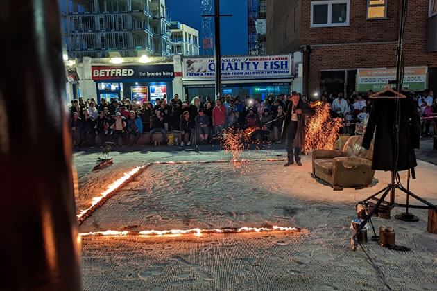 Firewalk in Bell Square 