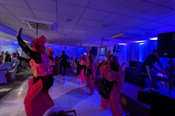 Bhangra dancers