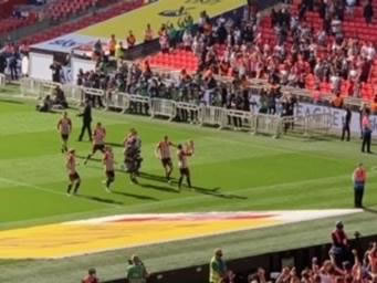 Brentford score at Wembley