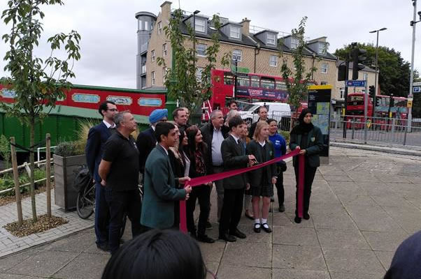 Brentford bridge ribbon cutting