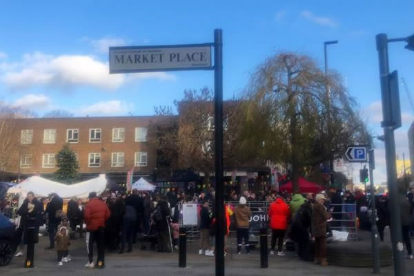 The Christmas market last December