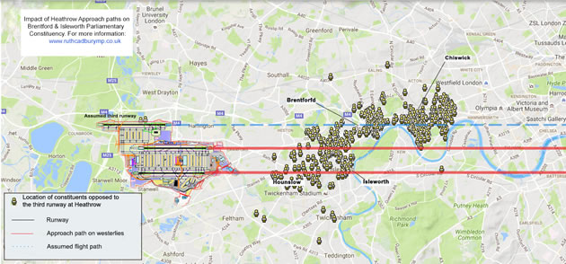 Heathrow Flight Paths