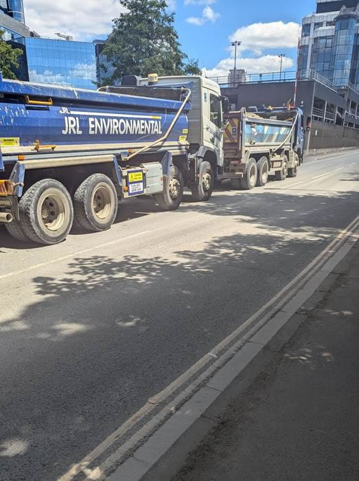 Lorries Parked on Transport Avenue