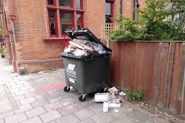 Old Fire Station Rubbish bin