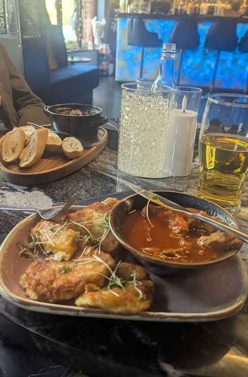 A plate of food 