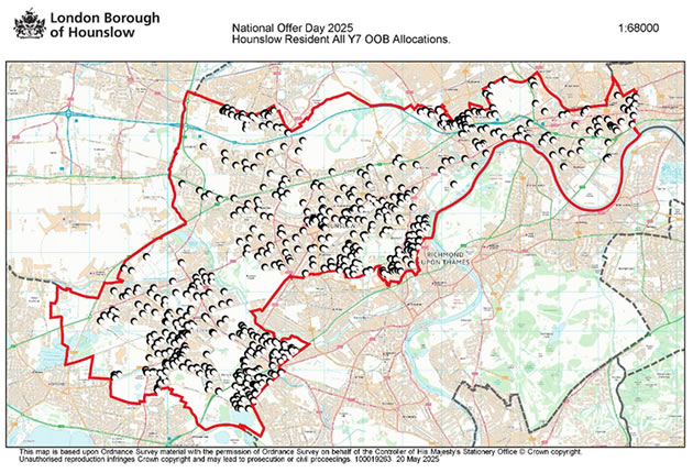 School migration map