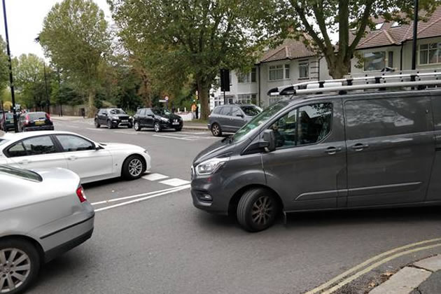 Traffic on Swyncombe Avenue 