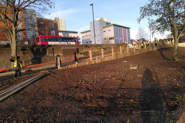 Work progressing at Watermans Park