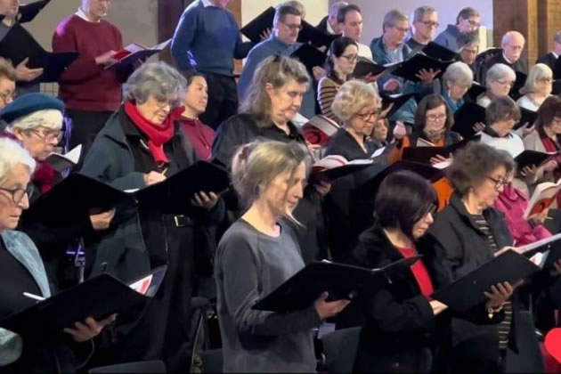 The Addison Oratorio Choir reheases 