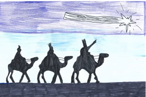 three kings drawing 