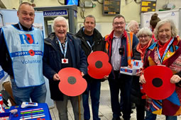 Al Murray Shows Up to Help Turnham Green Poppy Sellers