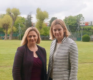 Mary Macleod and Amber Rudd