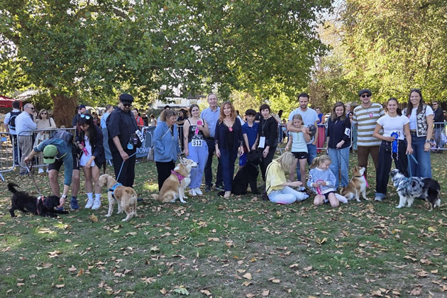All the participants and judges of My Dog&rsquo;s Got Talent at Chiswick House Dog Show