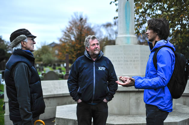 Graham Clifton - Old Chiswick Protection Society, Tony Kirkham MBE - Head of Kew Gardens Arboretum, Tibor Babic - Local Resident and Forester