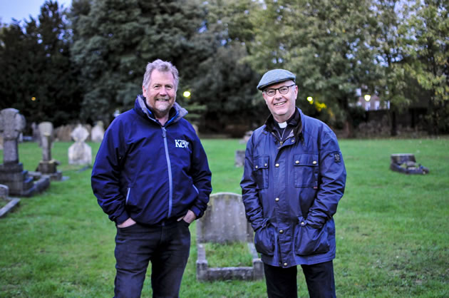 Tony Kirkham MBE - Head of Kew Gardens Arboretum and Father Simon Brandes - Vicar of St Nicholas Church