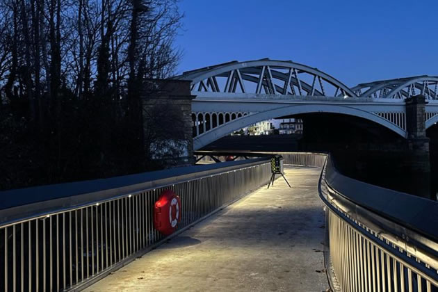 Barnes Bridge Walkway nearly ready for opening