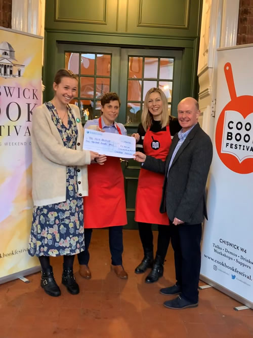 book festival and cook book festival show cheque 