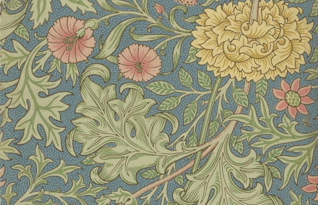 A range of influences were at work including that of William Morris 