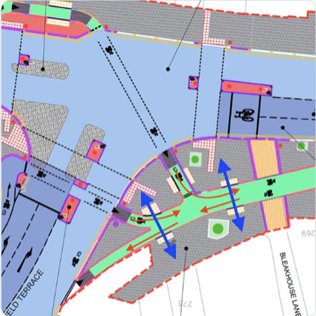 cycleway 9 by heathfield terrace proposal