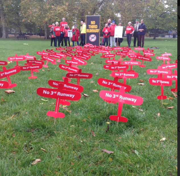 image of chatr protest with paper planes 