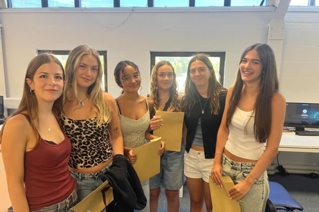 Chiswick School sixth formers Megan, Alice, Olivia, Betsy, Eloise & Aoife