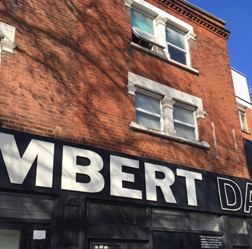 rambert ballet cinema premises with open window