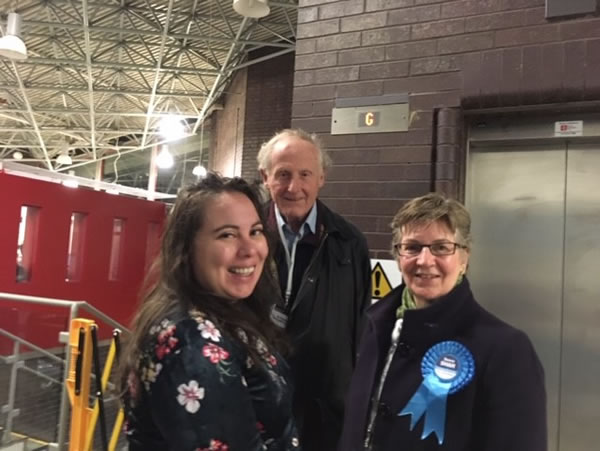 local councillors at election count 