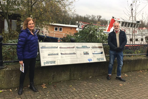 CPT’s Trust Officer Anne Gillon with Simon Clarke