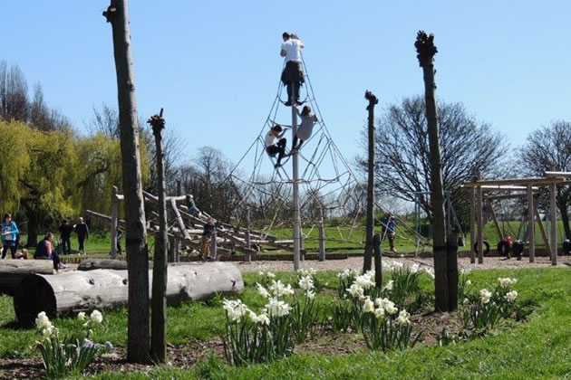 A new play area in Dukes Meadows 