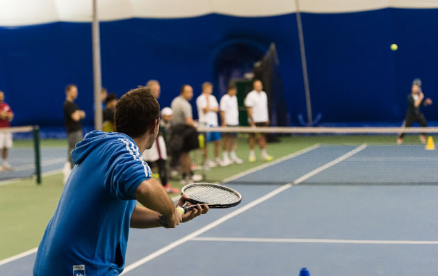 five hundred children took part in a tennis festival 