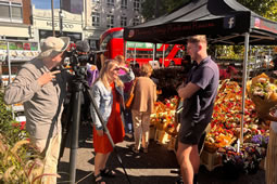 BBC on Hand to Cover Flower Market