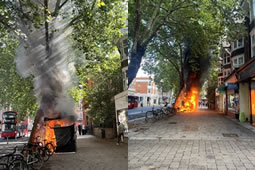 Healthy Bites Food Stall Goes Up in Flames