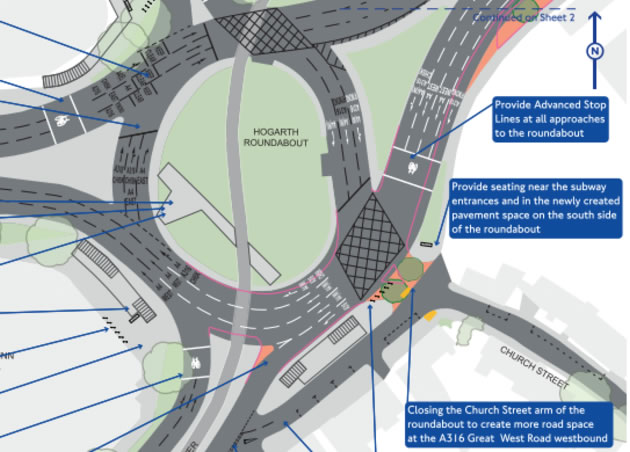 Detail of designs released by TfL as part of the consultation