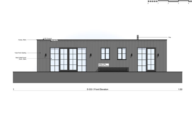 Design for outbuilding submitted with planning application 