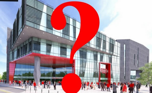 ?lionel road stadium artists impression with question mark superimposed