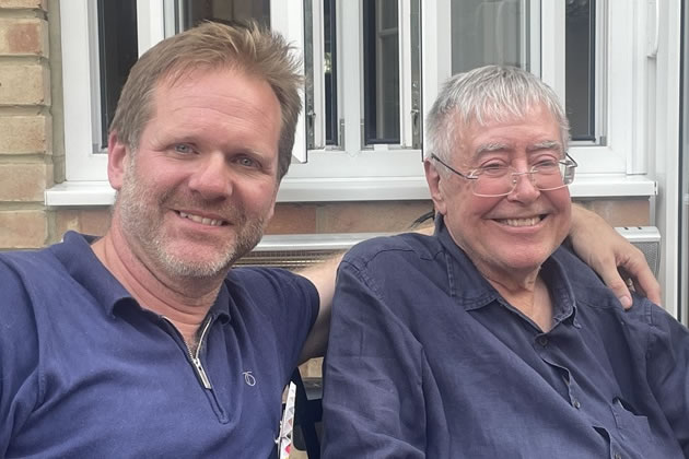 Chiswick Book Festival co-founder Malcolm Edwards (right) with literary agent Jon Wood