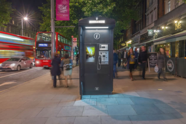 A visualisation of the new phone box design from the applicant 