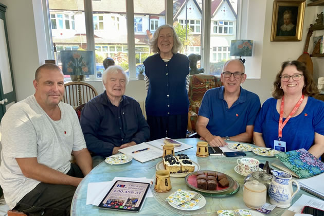 Elisabeth Whittaker (centre) with her planning team at a recent meeting