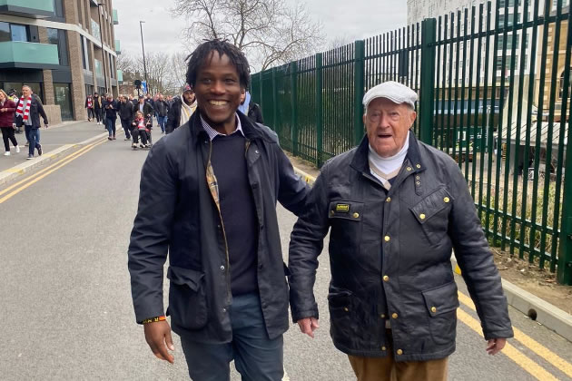 Cllr Ron Mushiso with his foster father