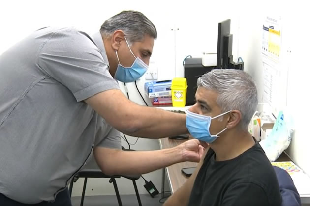 Sadiq Khan getting his Covid-19 and flu jabs this week 