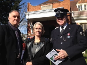 John Power, PCSO Cheryl Spilsbury and Sgt Dave Turtle