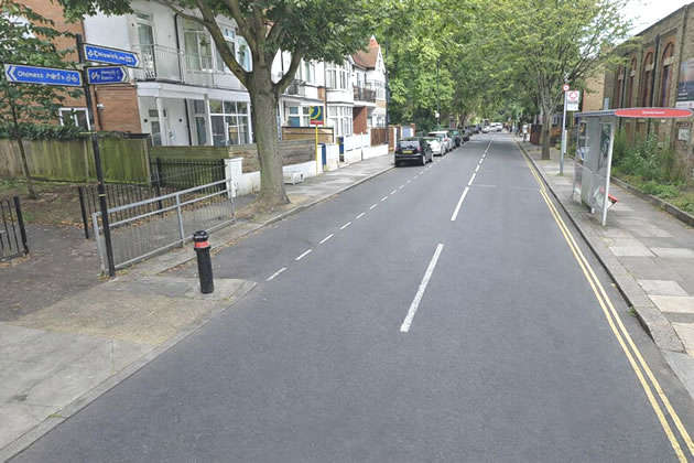 The proposed crossing point on Southfield Road