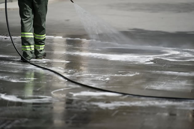 Hounslow Highways is deep cleansing roads in Chiswick