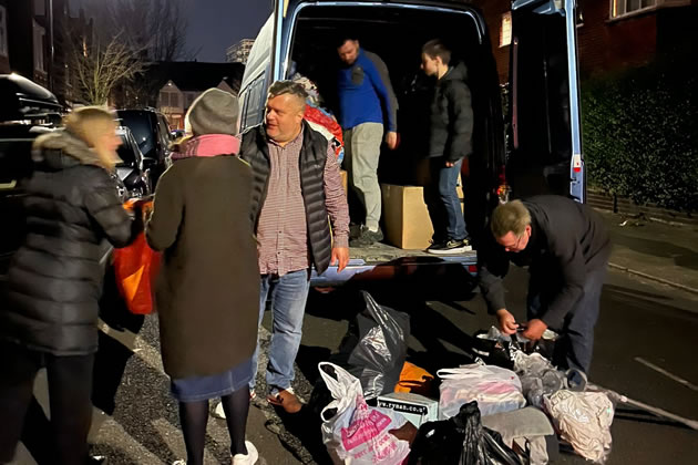 Convoy of Supplies for the Ukraine Departs from Chiswick