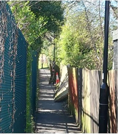 Alley from Wellesley Road