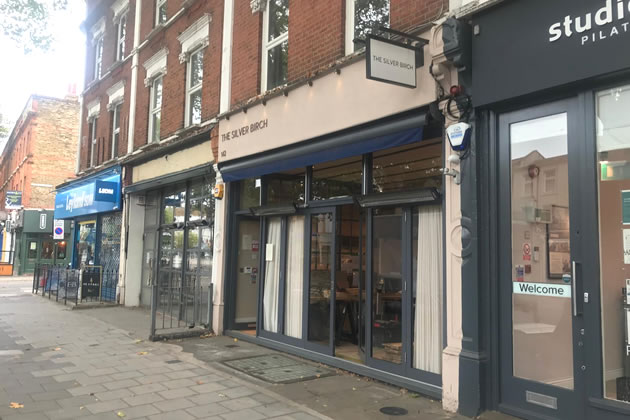 Work to convert the unit is ongoing at 142 Chiswick High Road