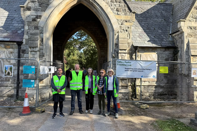Trustees and volunteers at Open House event, September 2025. Picture: Ealing Parks Foundation
