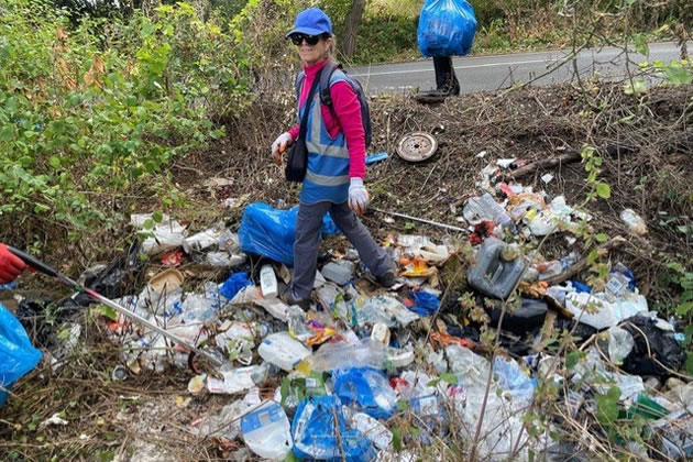 Over 60 bags of rubbish were collected at the end of the exercise. Picture: LAGER Can